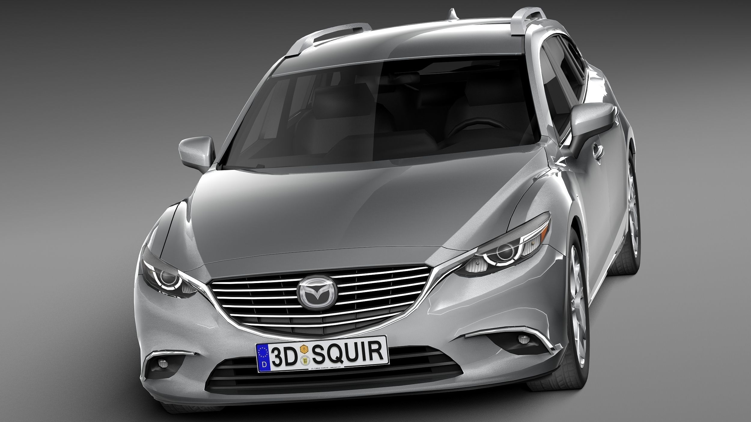 LowPoly Mazda 6 Wagon 2015 3D model_1