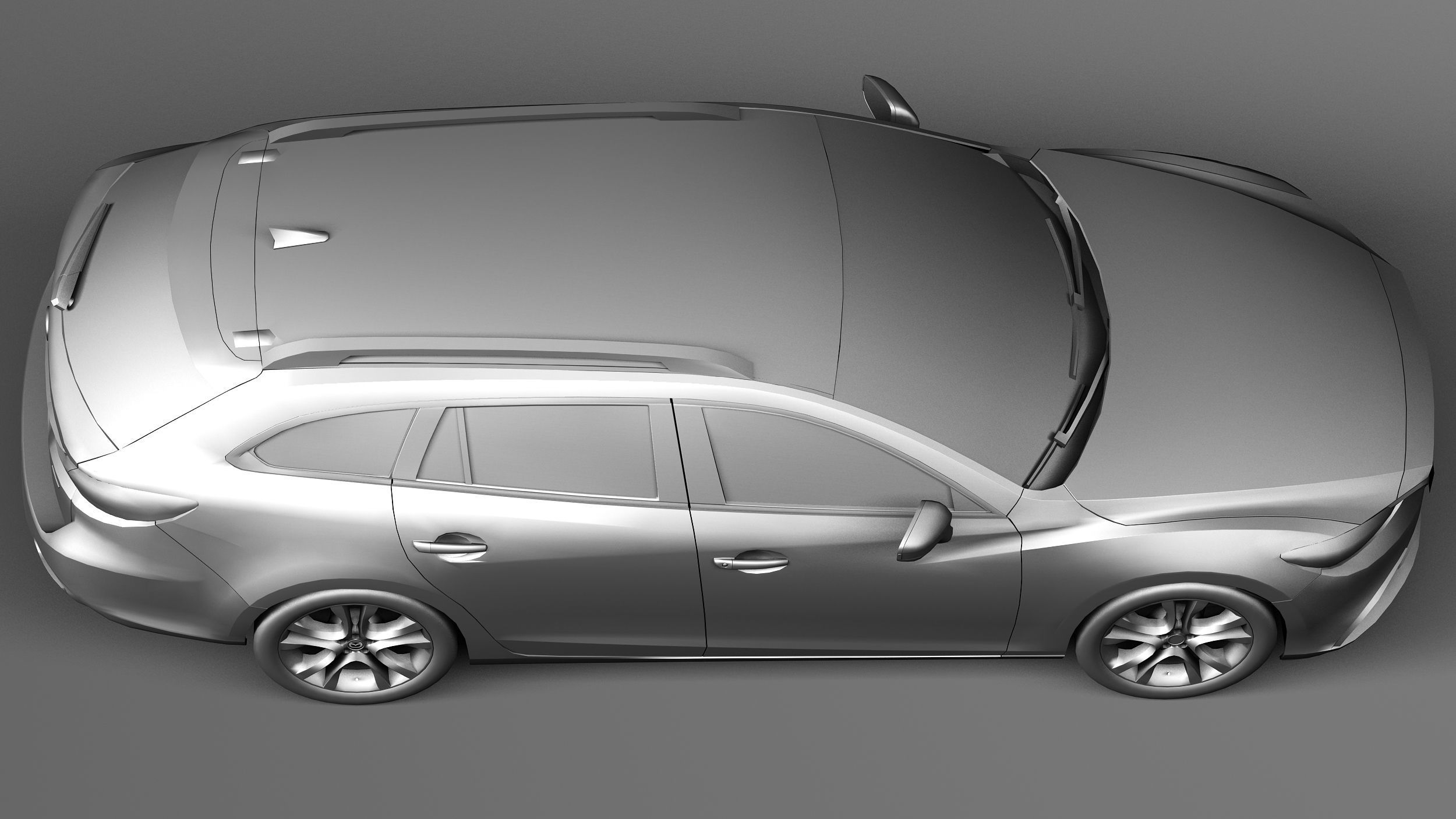LowPoly Mazda 6 Wagon 2015 3D model_15