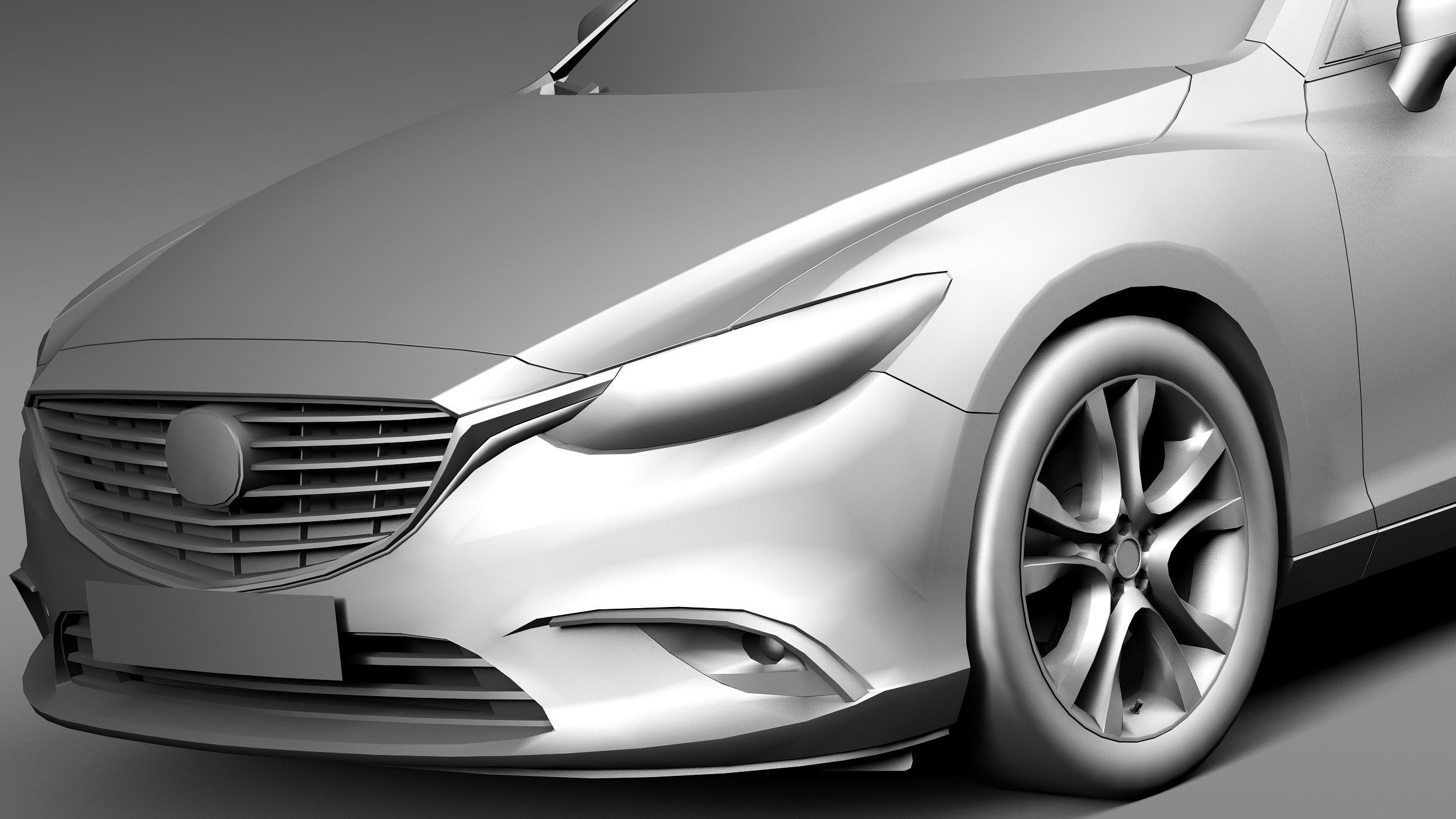 LowPoly Mazda 6 Wagon 2015 3D model_10