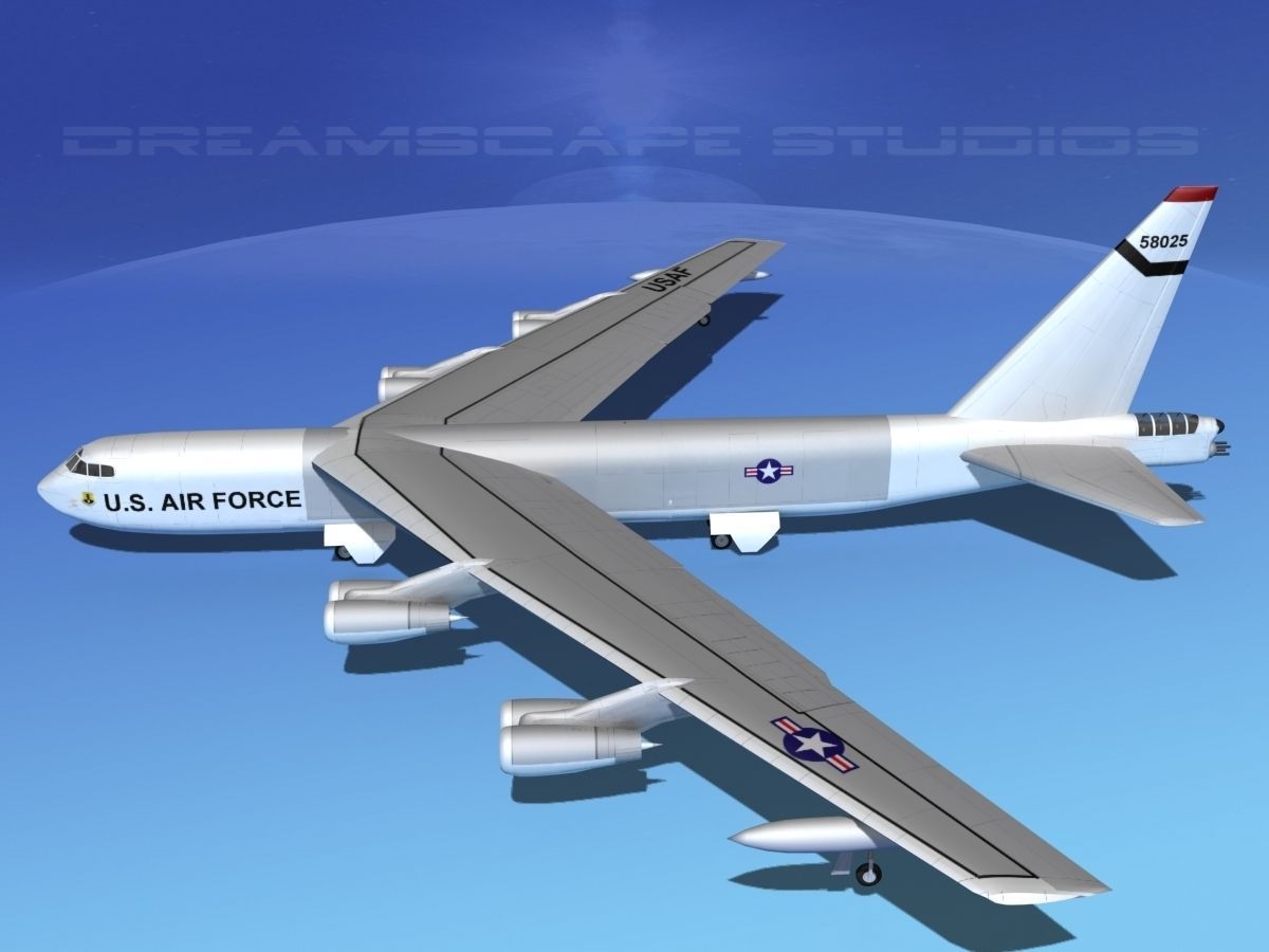Boeing B-52C Stratofortress V03 3D model_9
