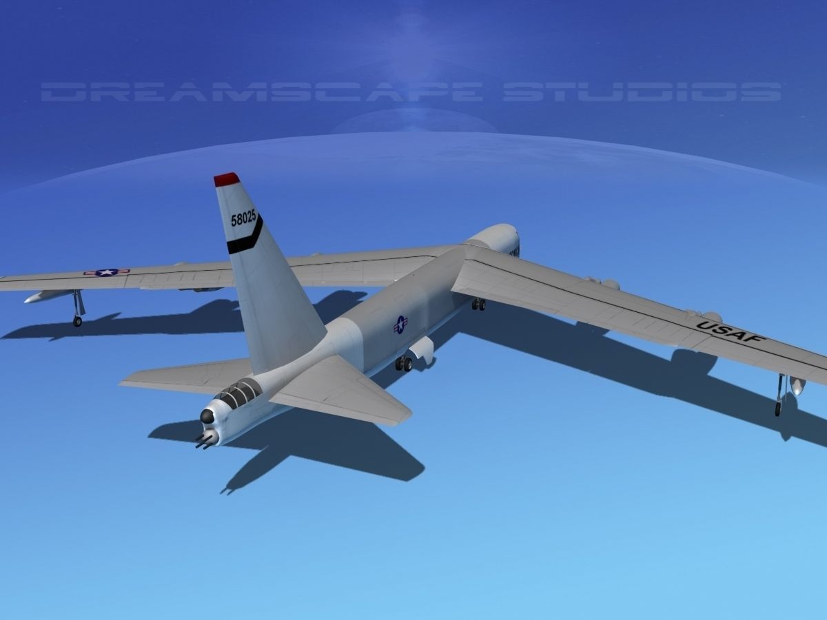 Boeing B-52C Stratofortress V03 3D model_6