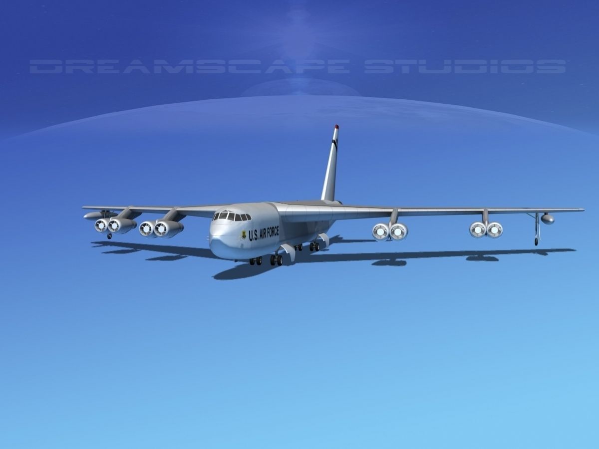 Boeing B-52C Stratofortress V03 3D model_1