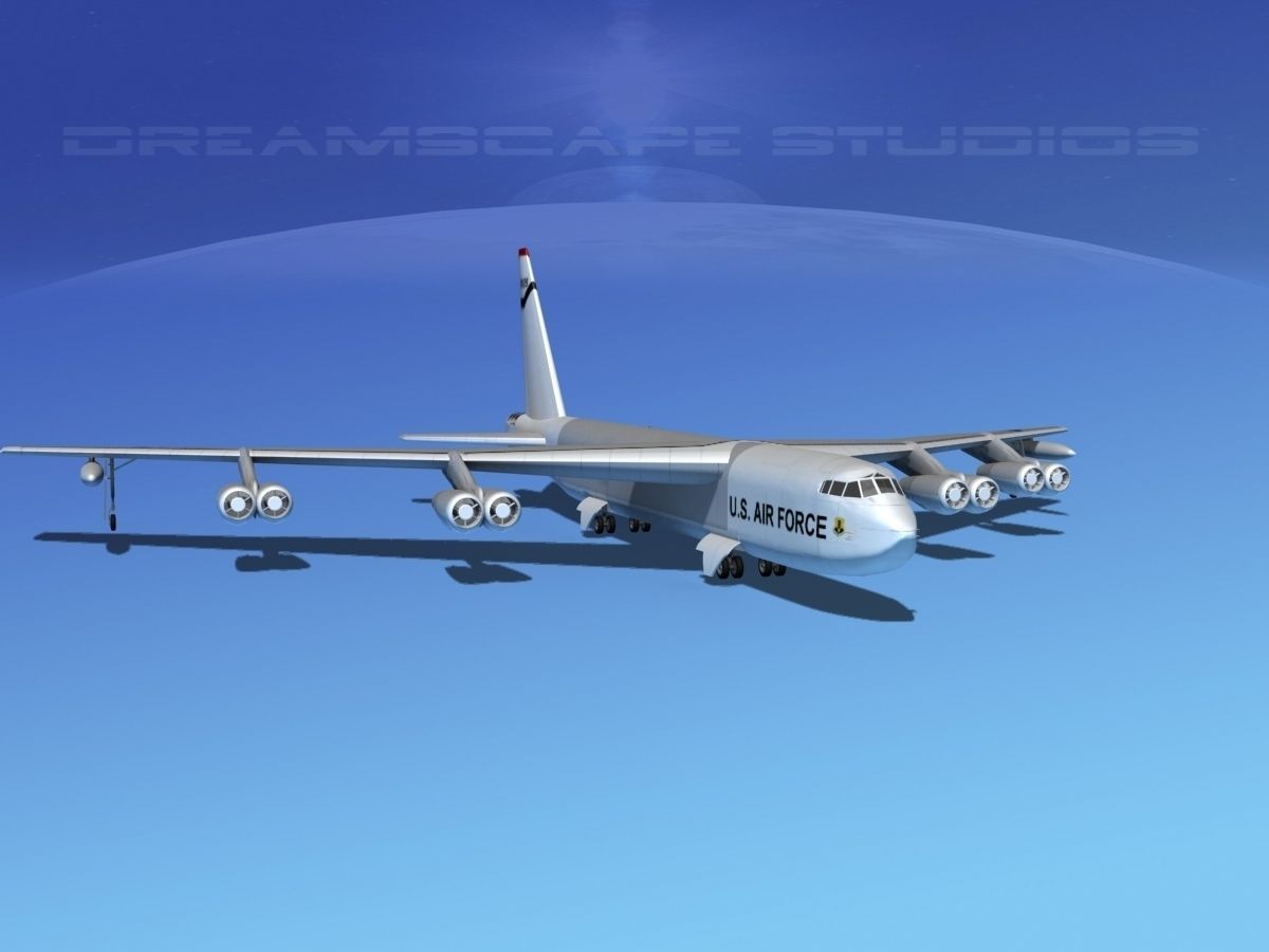 Boeing B-52C Stratofortress V03 3D model_2