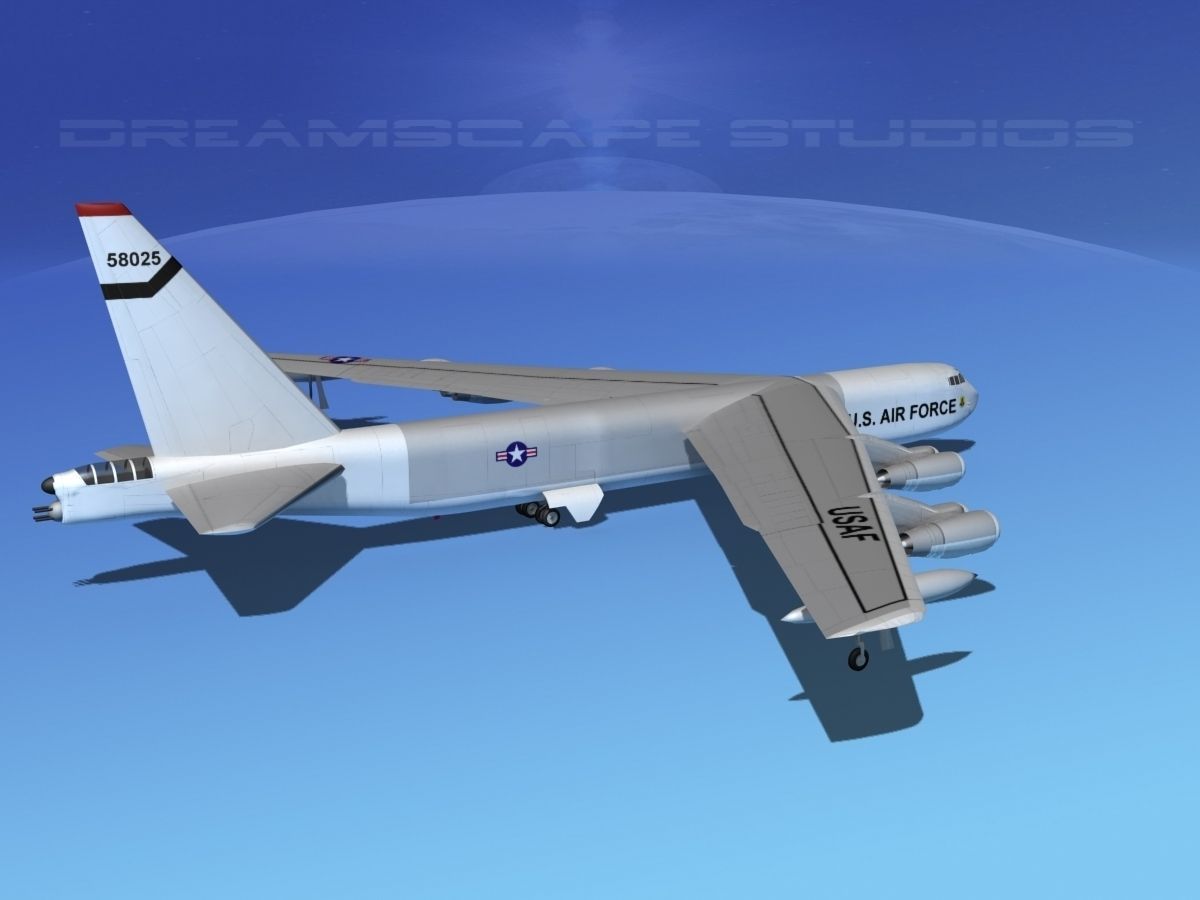 Boeing B-52C Stratofortress V03 3D model_5