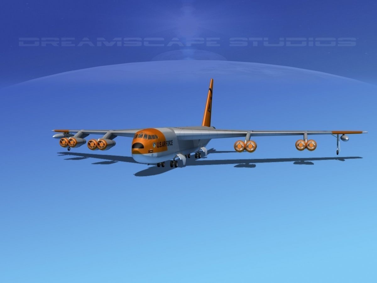 Boeing B-52C Stratofortress V04 3D model_1