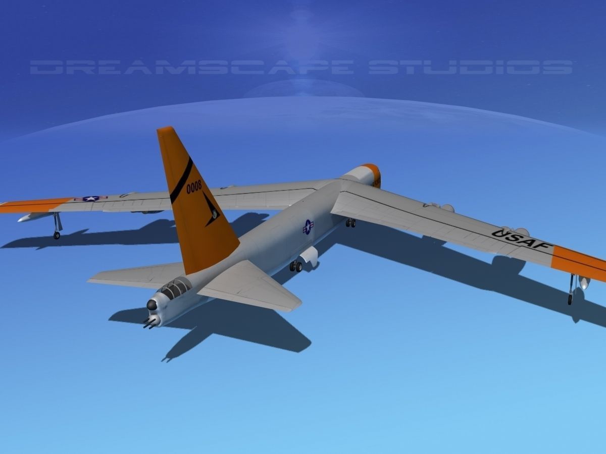 Boeing B-52C Stratofortress V04 3D model_6