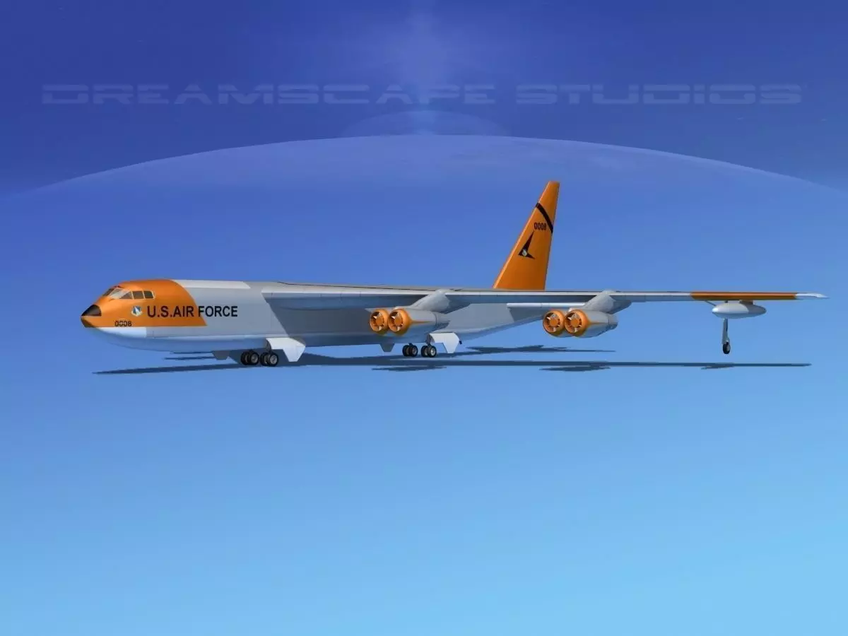 Boeing B-52C Stratofortress V04 3D model_0