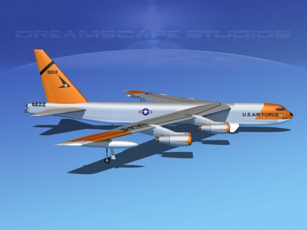 Boeing B-52C Stratofortress V04 3D model_4