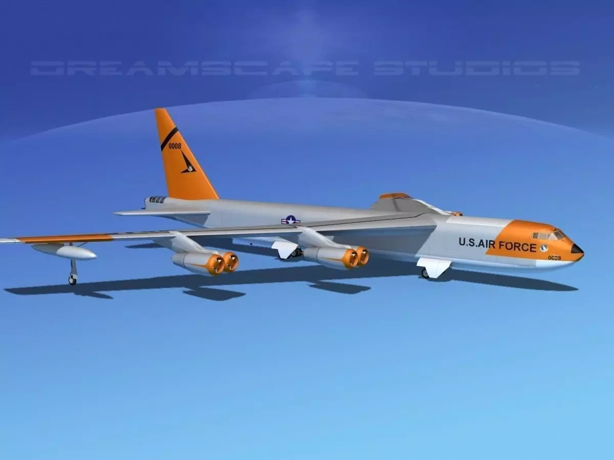 Boeing B-52C Stratofortress V06 3D model_0