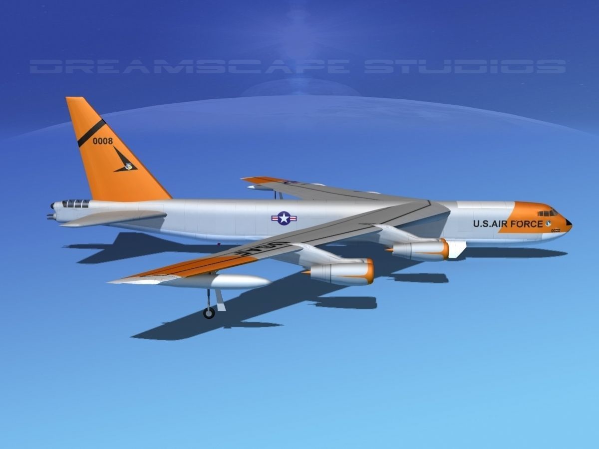 Boeing B-52C Stratofortress V06 3D model_4