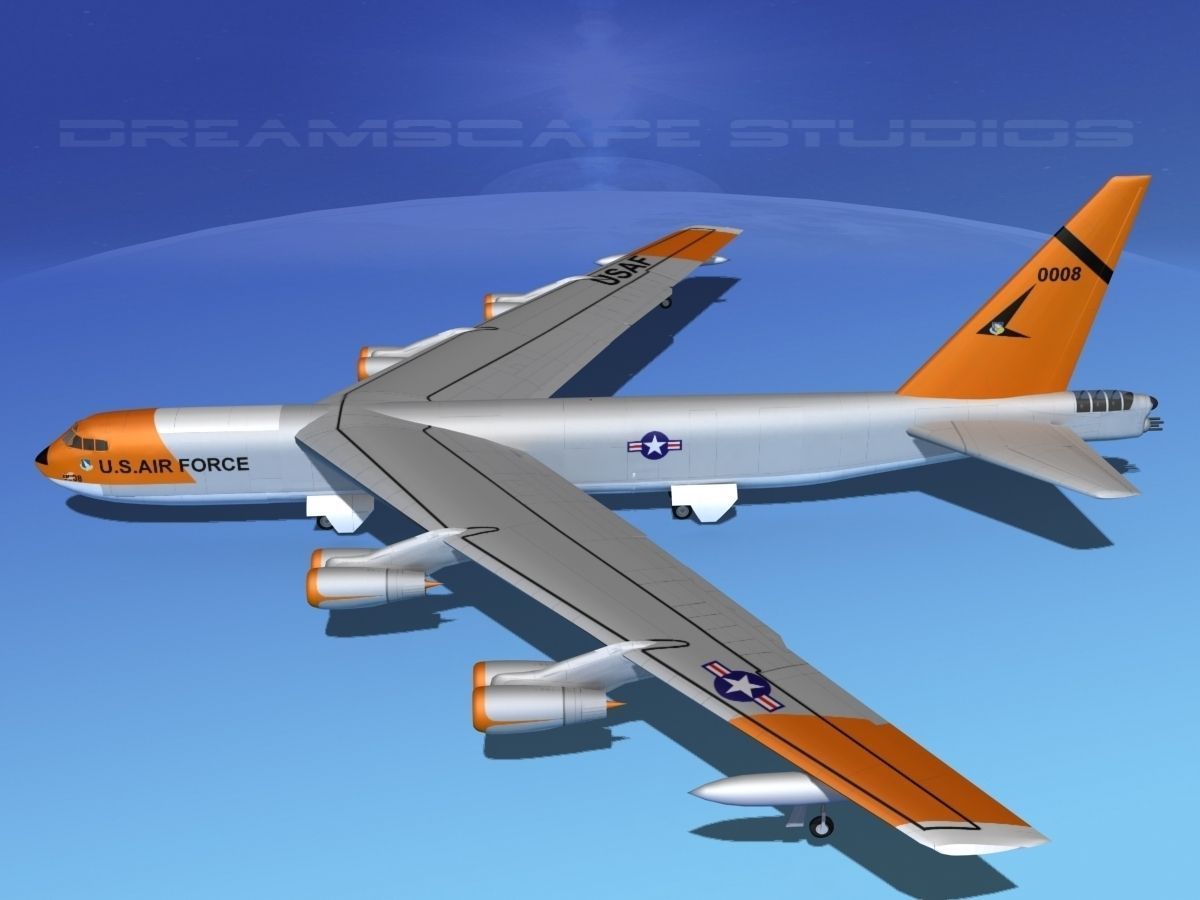 Boeing B-52C Stratofortress V06 3D model_9