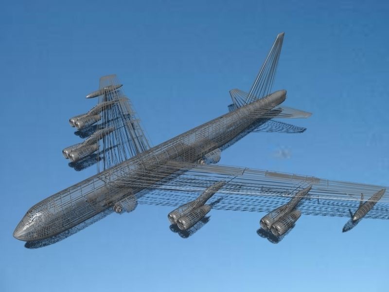 Boeing B-52C Stratofortress V06 3D model_11
