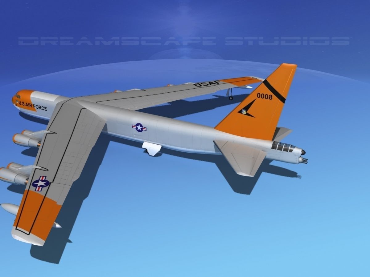 Boeing B-52C Stratofortress V06 3D model_8