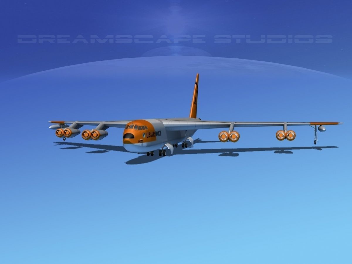 Boeing B-52C Stratofortress V06 3D model_2