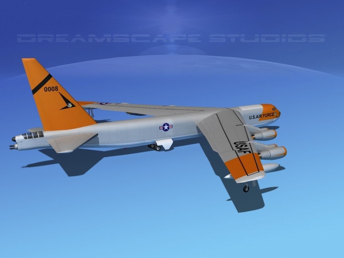 Boeing B-52C Stratofortress V06 3D model_5