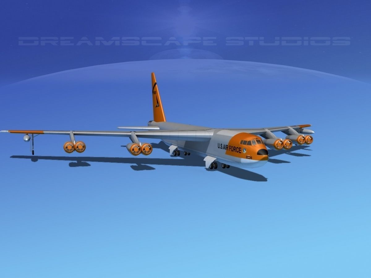 Boeing B-52C Stratofortress V06 3D model_3