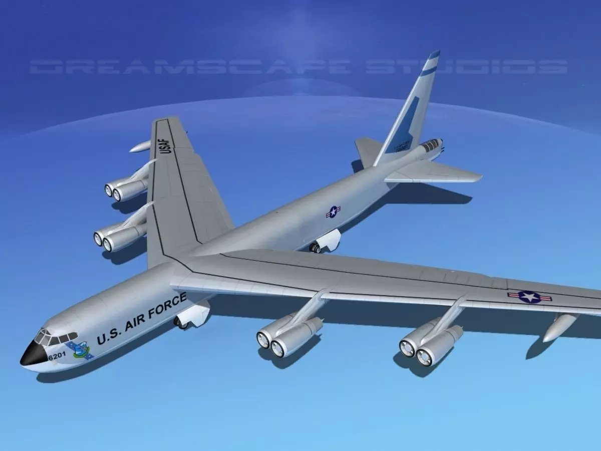 Boeing B-52C Stratofortress V07 3D model_0