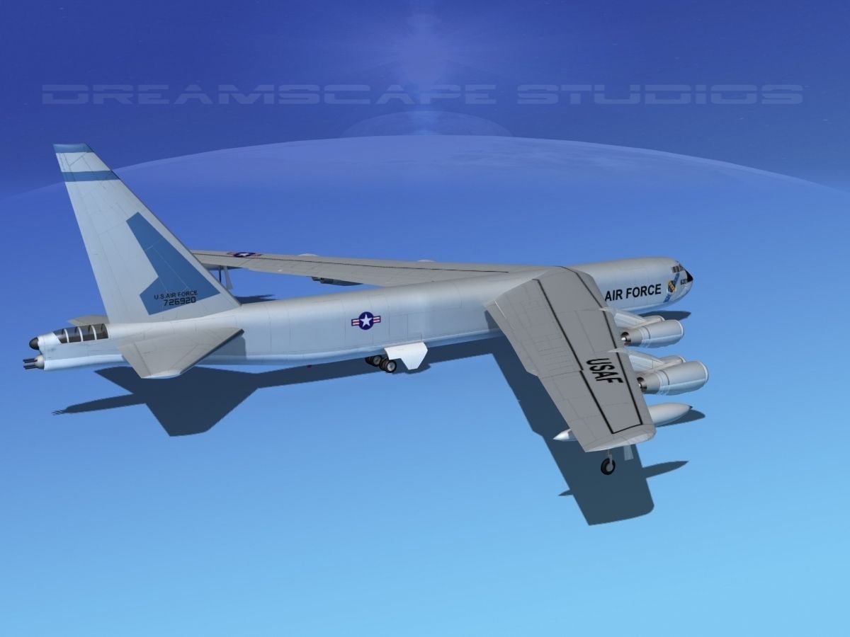 Boeing B-52C Stratofortress V07 3D model_6
