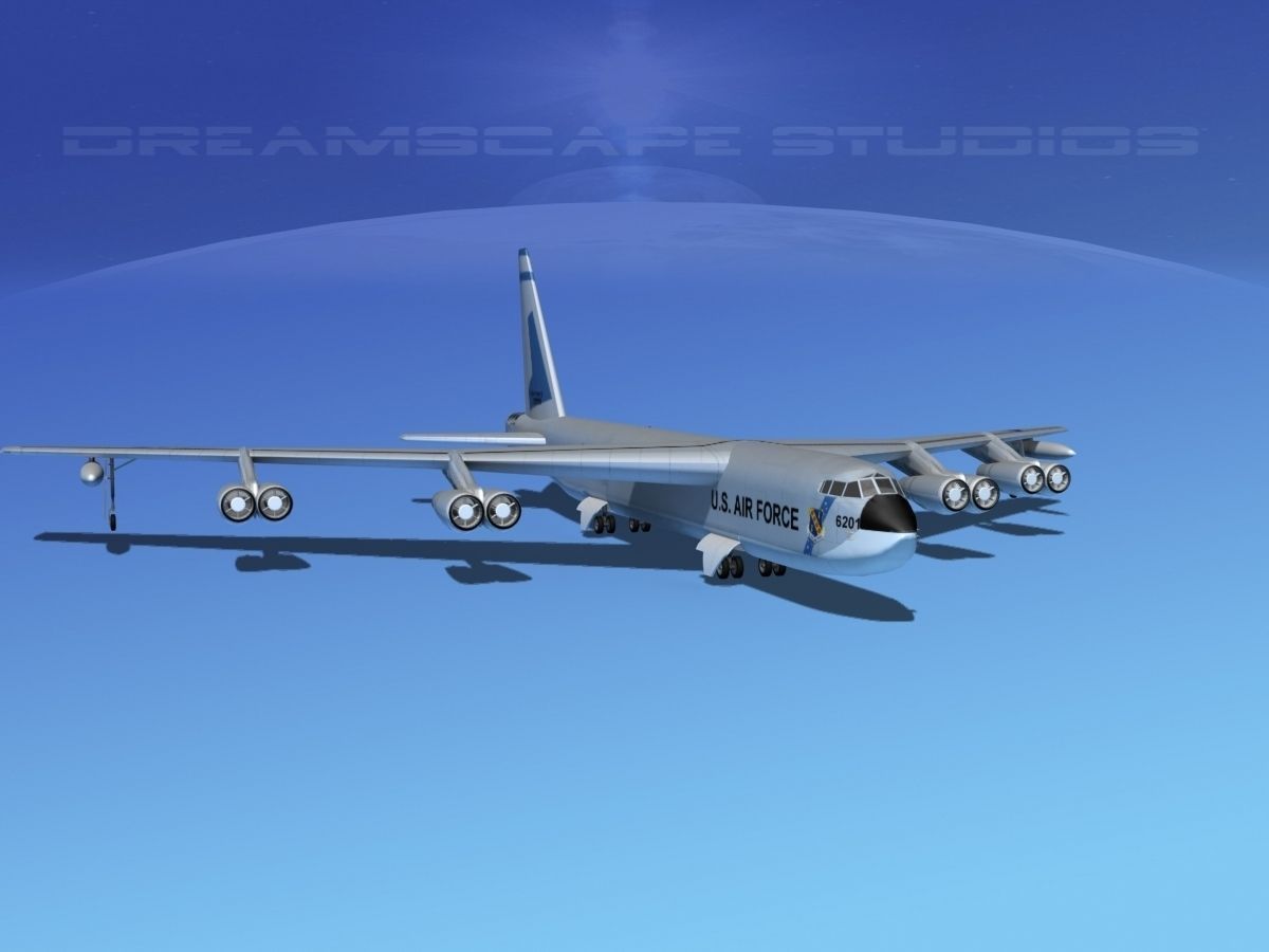 Boeing B-52C Stratofortress V07 3D model_3