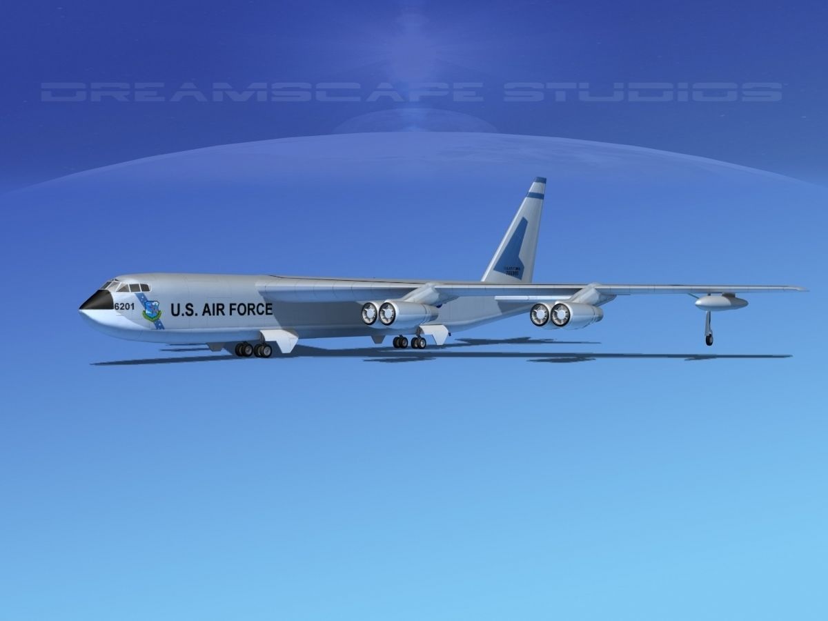 Boeing B-52C Stratofortress V07 3D model_1