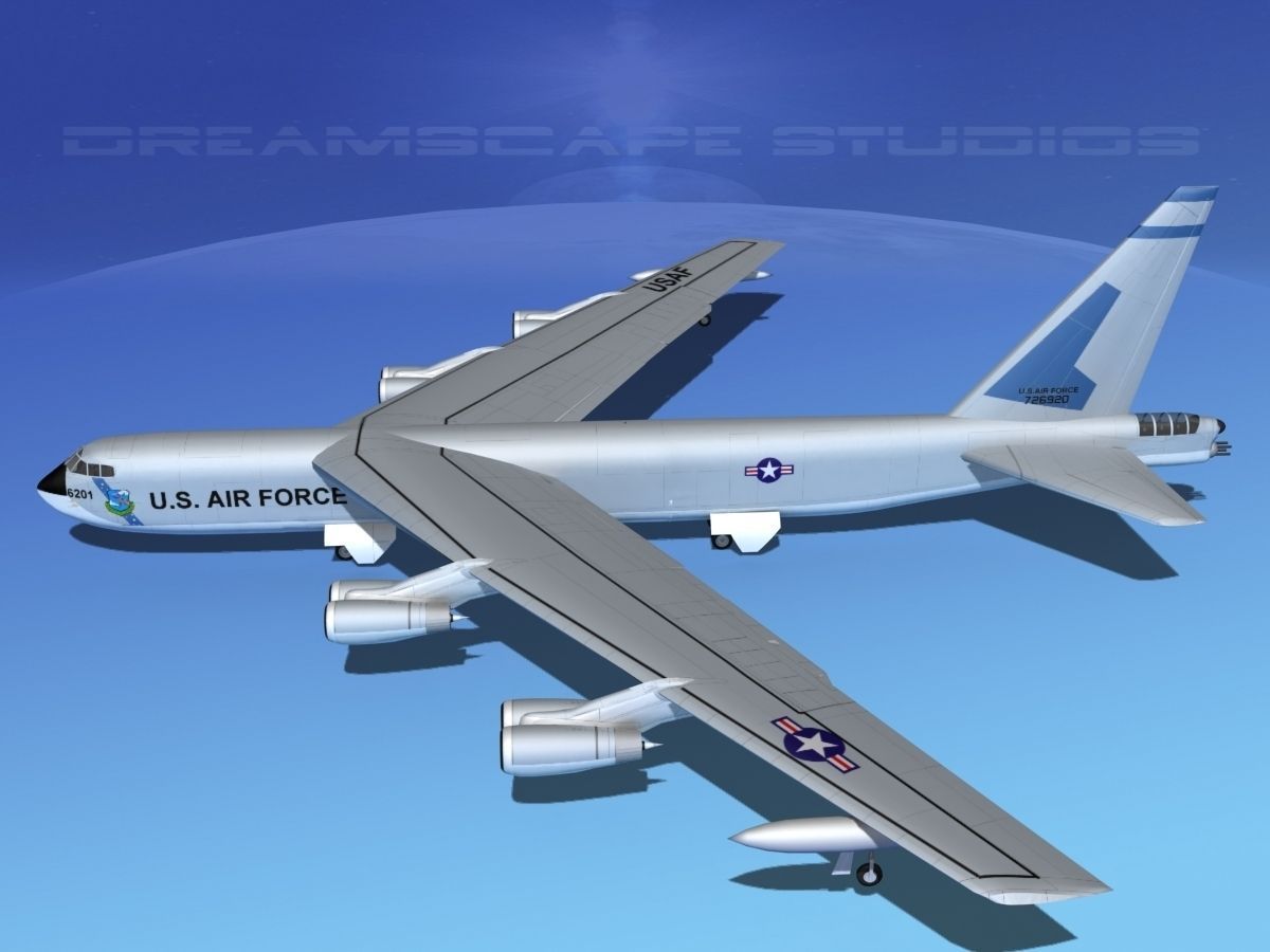 Boeing B-52C Stratofortress V07 3D model_10