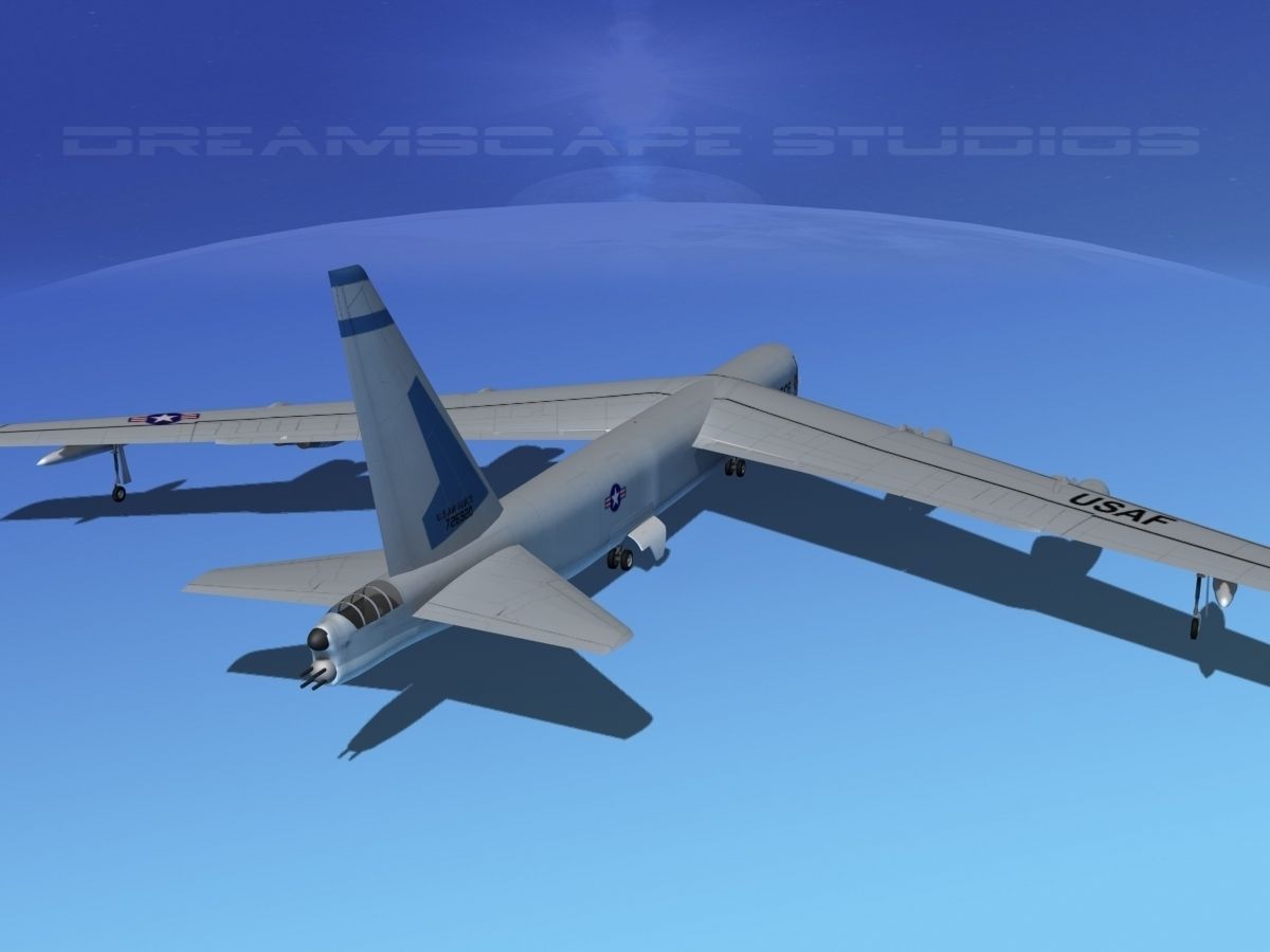 Boeing B-52C Stratofortress V07 3D model_7