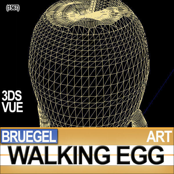 Bruegel Walking Egg Character Poser Daz Animation 3D model_12