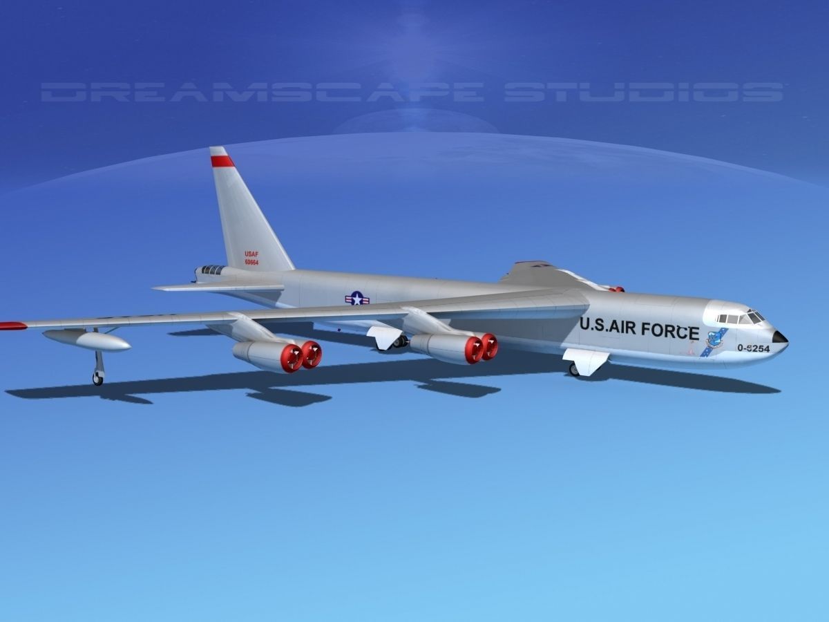 Boeing B-52D Stratofortress  V01 3D model_4