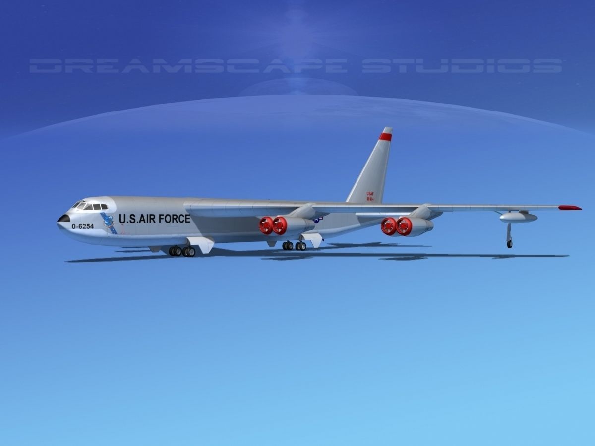 Boeing B-52D Stratofortress  V01 3D model_1