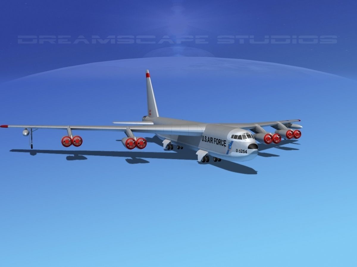 Boeing B-52D Stratofortress  V01 3D model_3