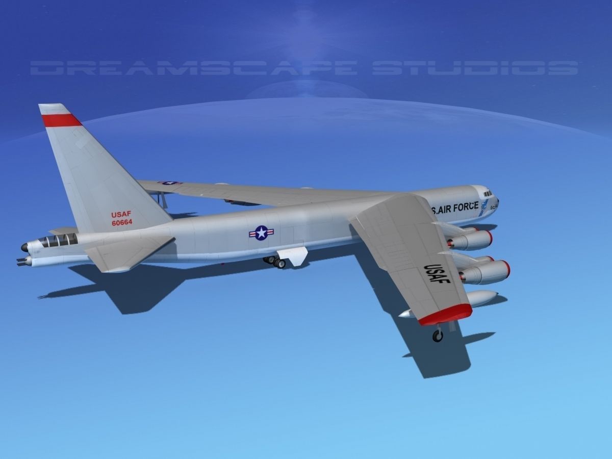 Boeing B-52D Stratofortress  V01 3D model_5