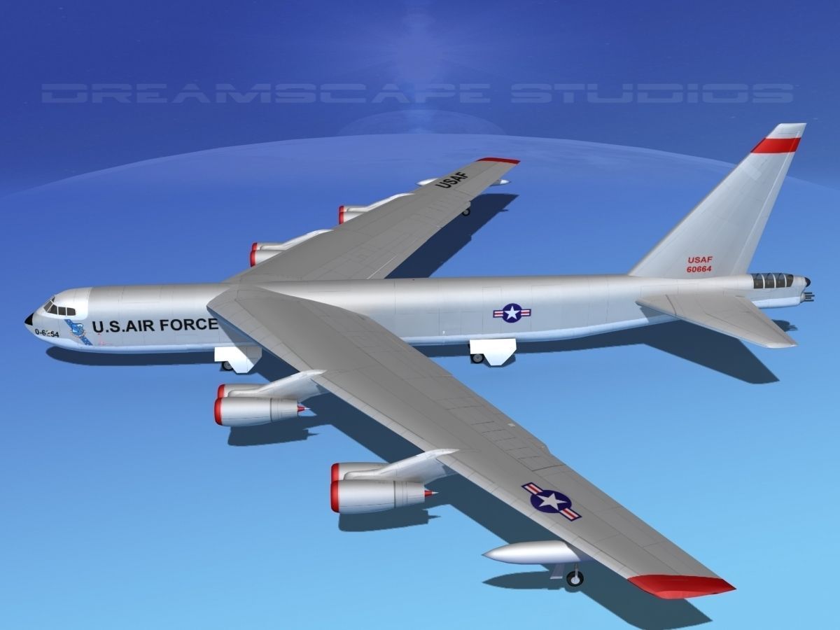 Boeing B-52D Stratofortress  V01 3D model_10