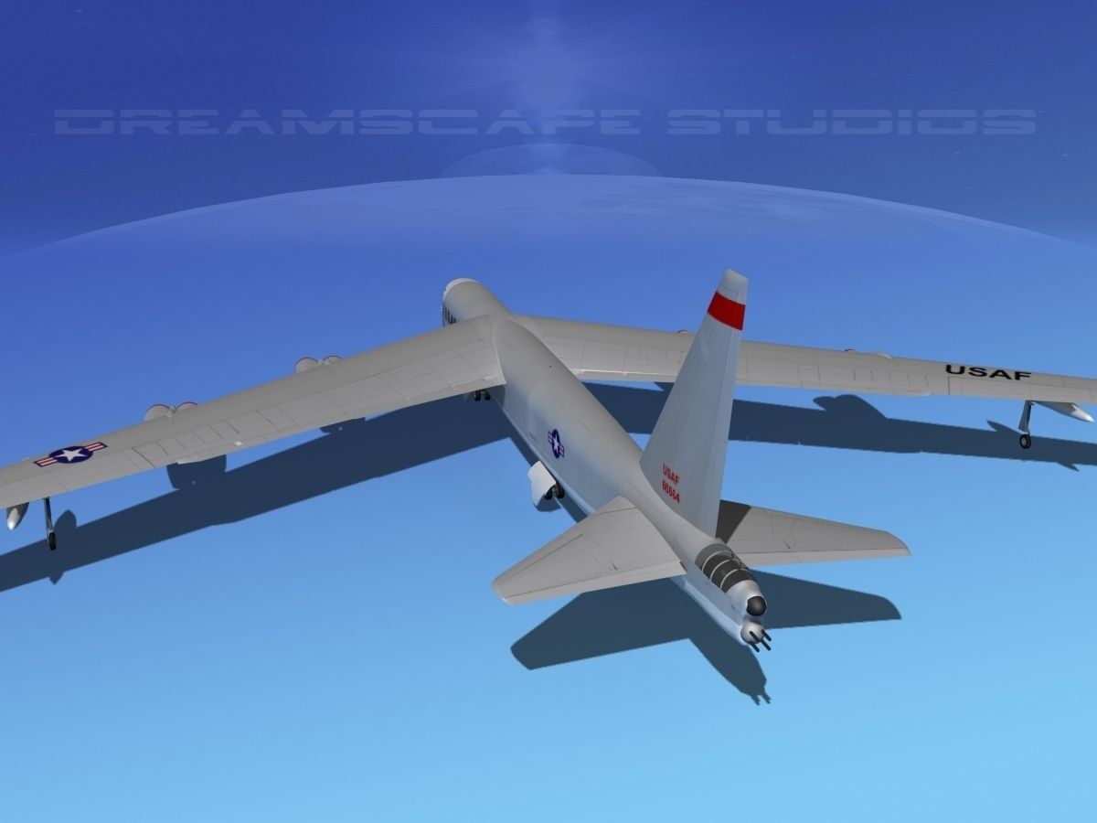 Boeing B-52D Stratofortress  V01 3D model_8