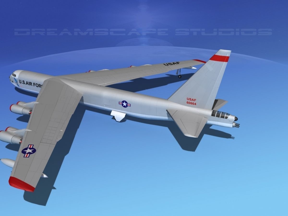 Boeing B-52D Stratofortress  V01 3D model_9