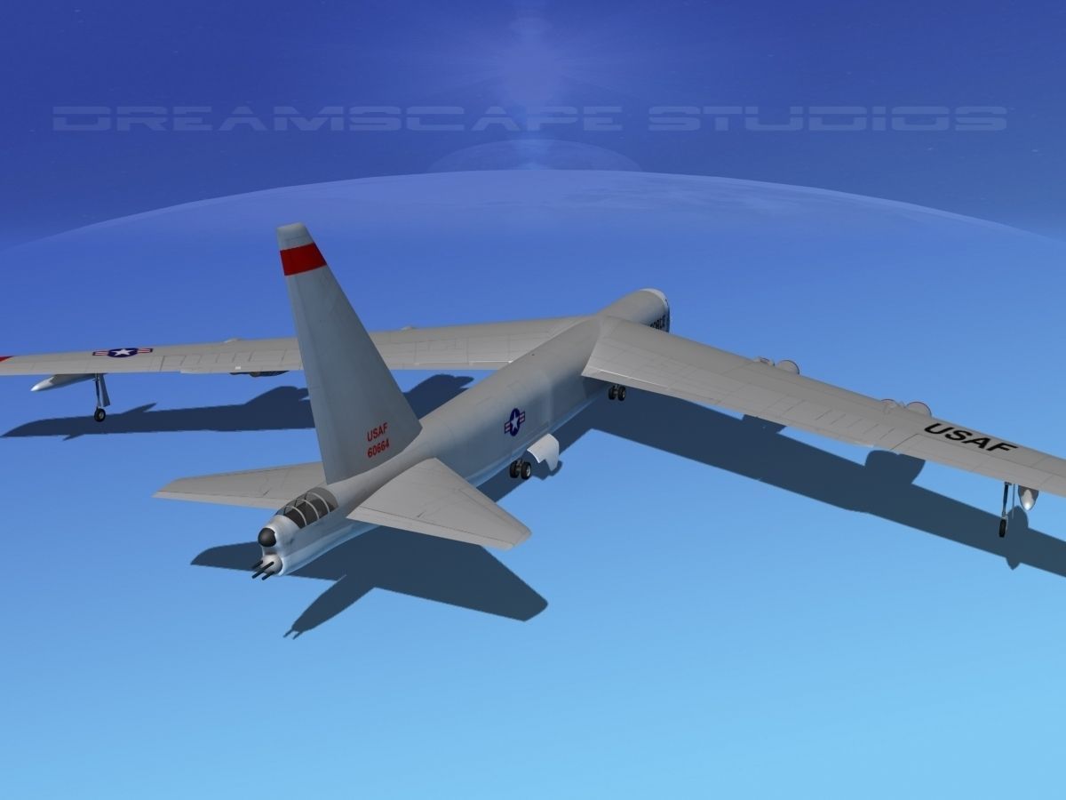 Boeing B-52D Stratofortress  V01 3D model_7