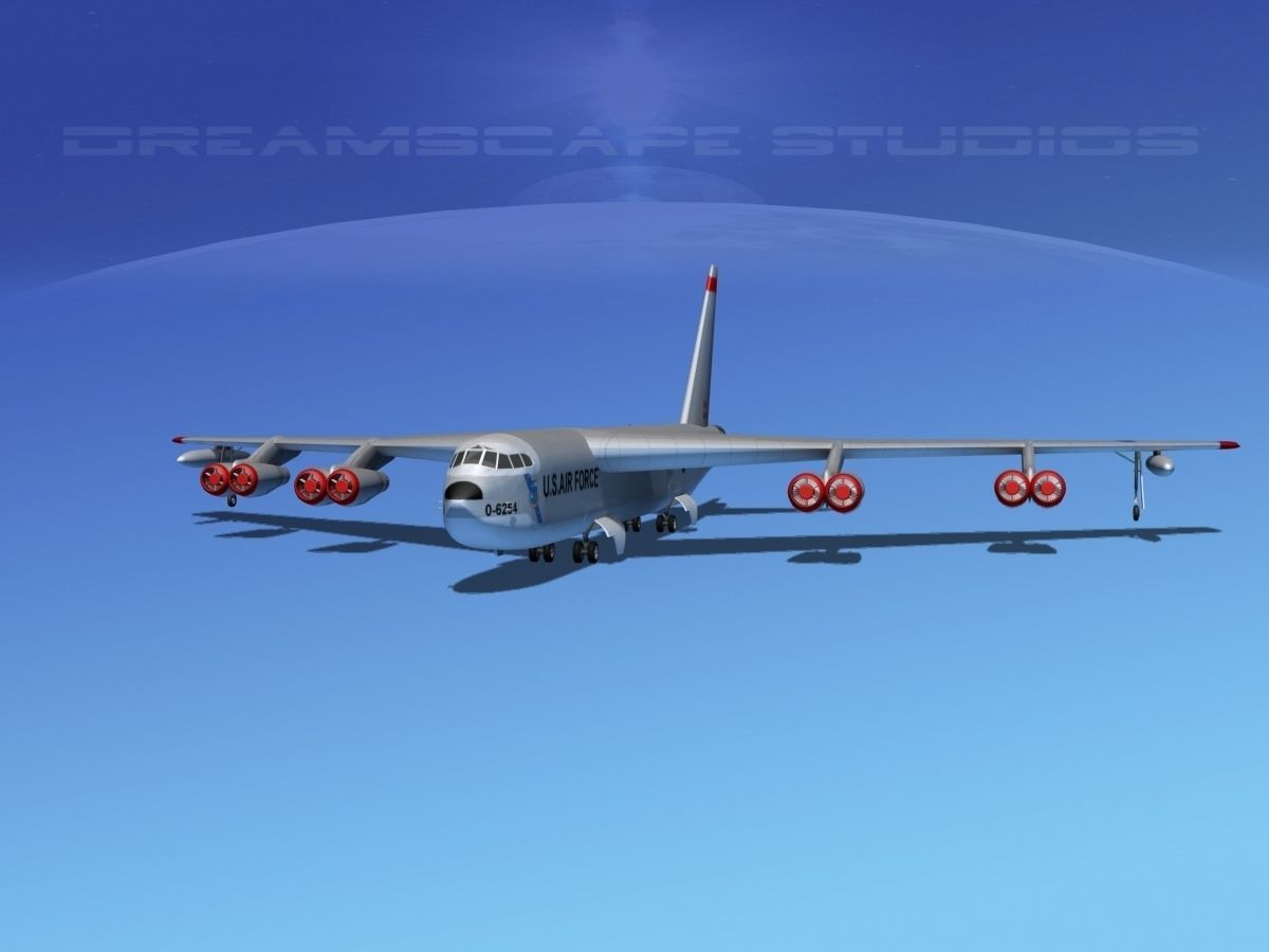 Boeing B-52D Stratofortress  V01 3D model_2