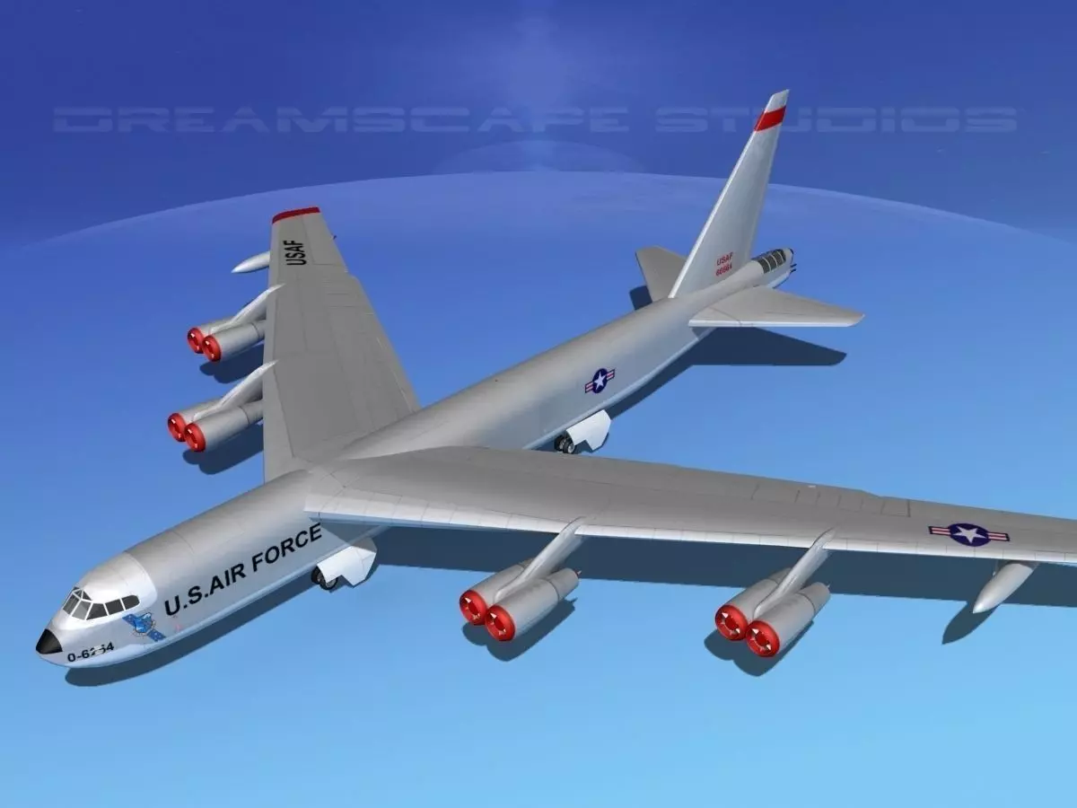 Boeing B-52D Stratofortress  V01 3D model_0