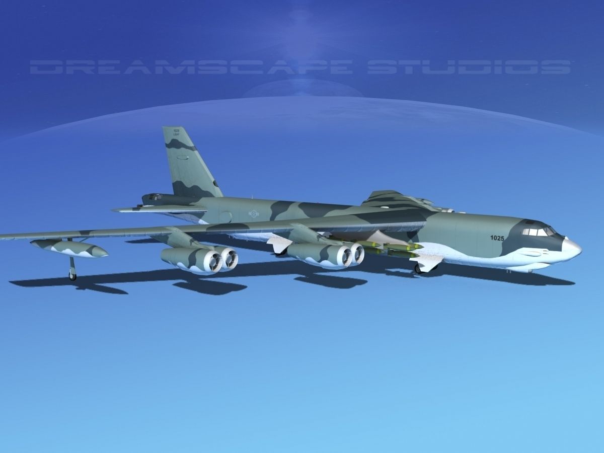 Boeing B-52G Stratofortress V02 3D model_4