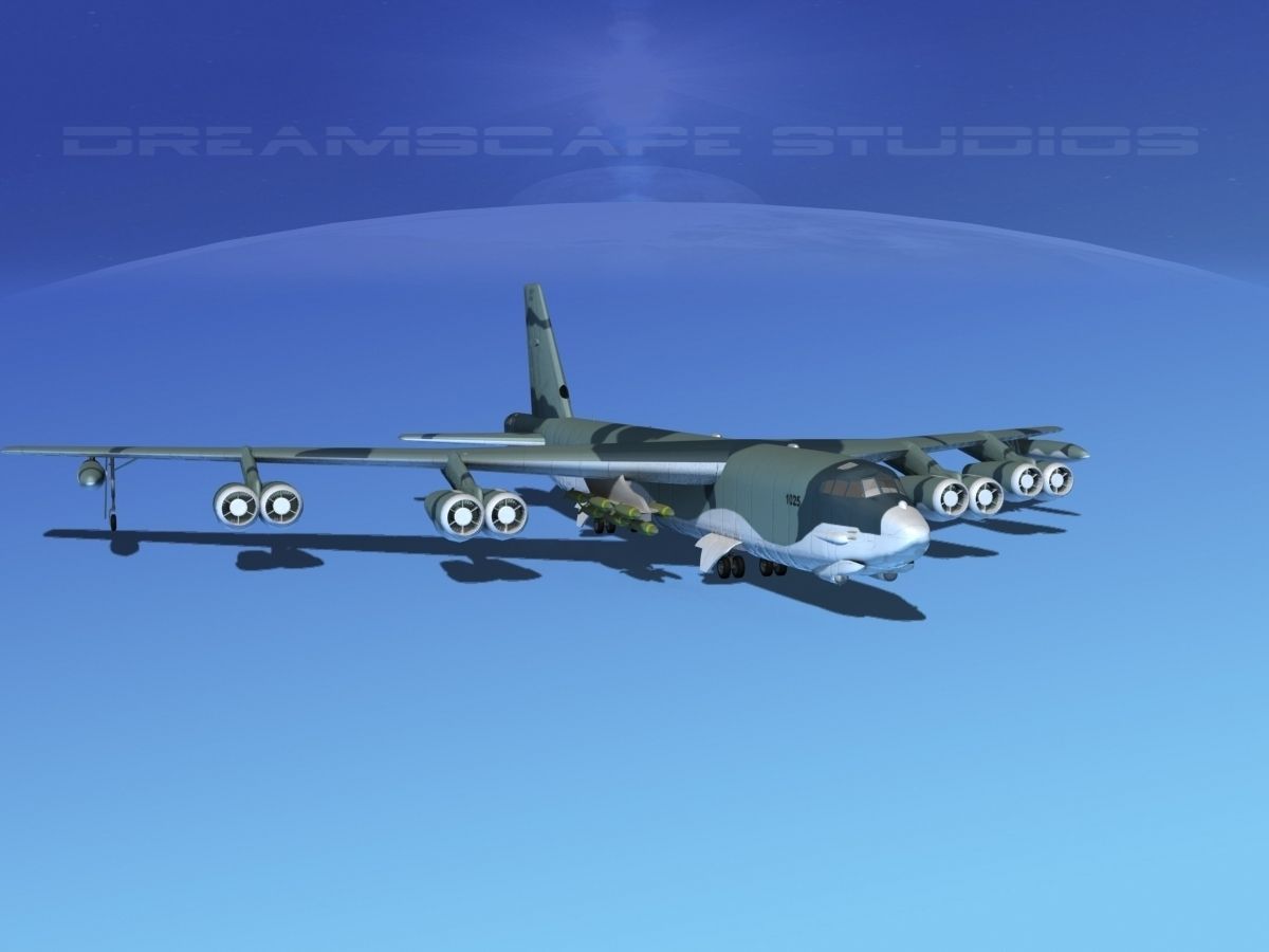 Boeing B-52G Stratofortress V02 3D model_3