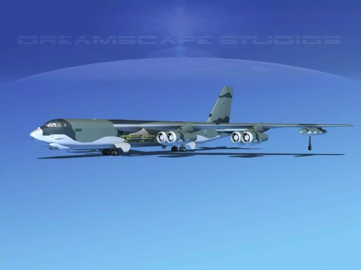 Boeing B-52G Stratofortress V02 3D model_0