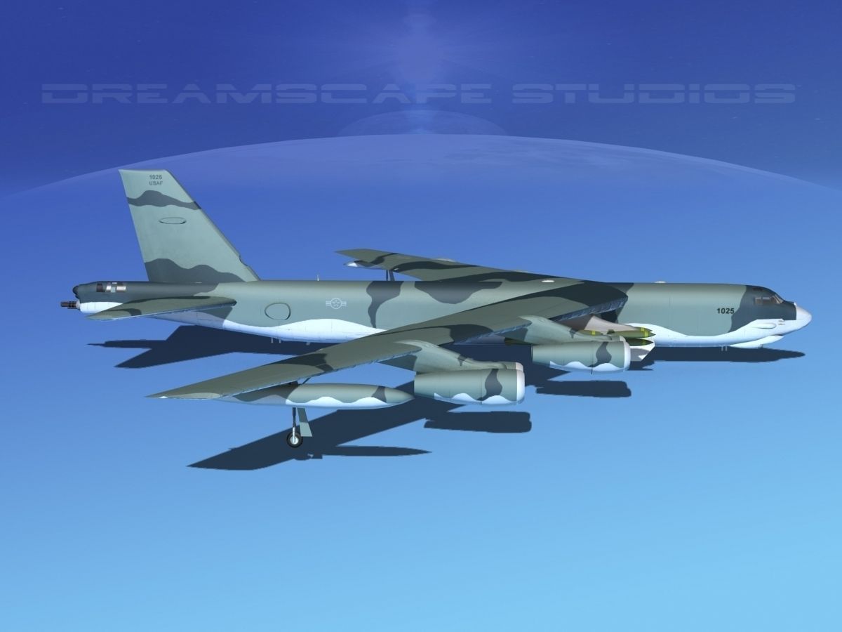 Boeing B-52G Stratofortress V02 3D model_5