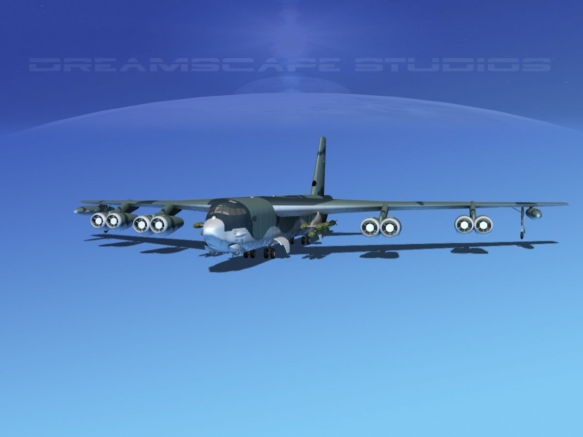 Boeing B-52G Stratofortress V02 3D model_2