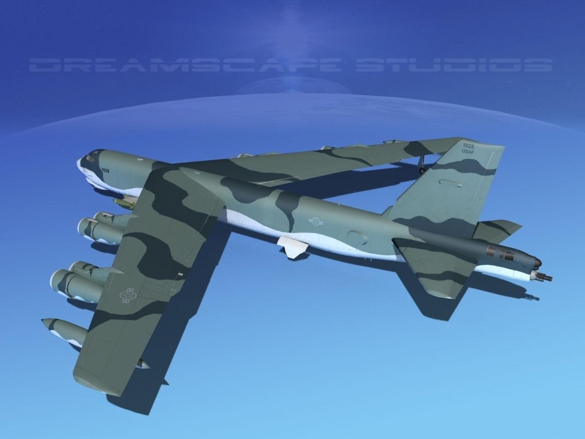 Boeing B-52G Stratofortress V02 3D model_9