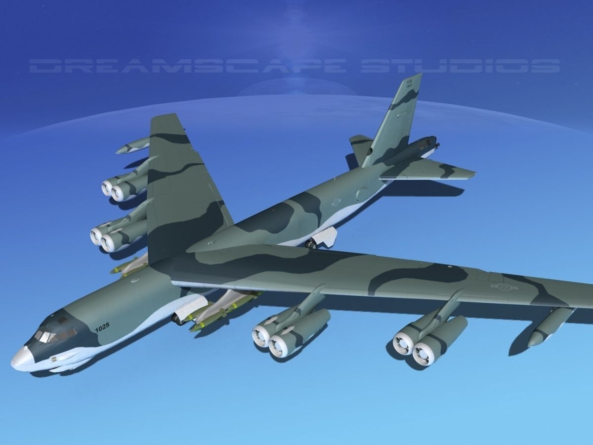 Boeing B-52G Stratofortress V02 3D model_11
