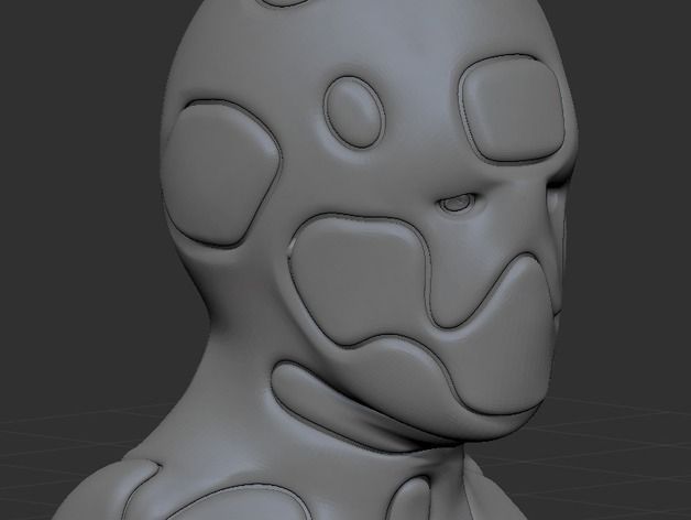 Cyborg Bust Free 3D print model_2