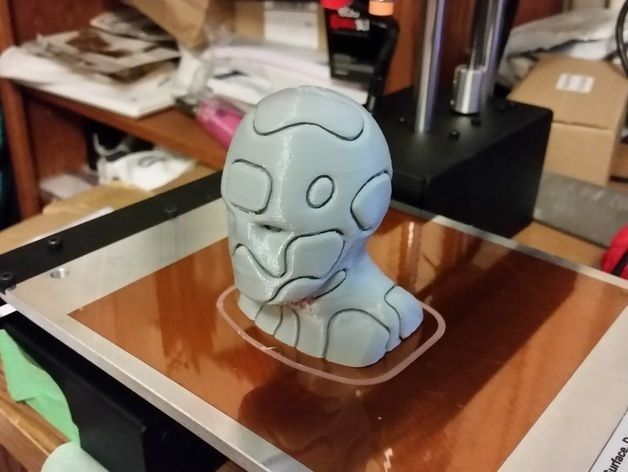 Cyborg Bust Free 3D print model_5