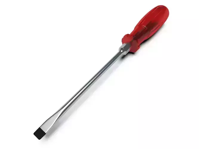 Flat Head Screwdriver 3D model