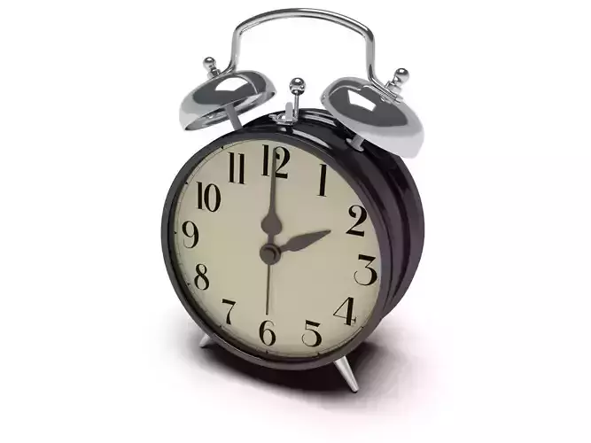 Twin Bell Alarm Clock 3D model