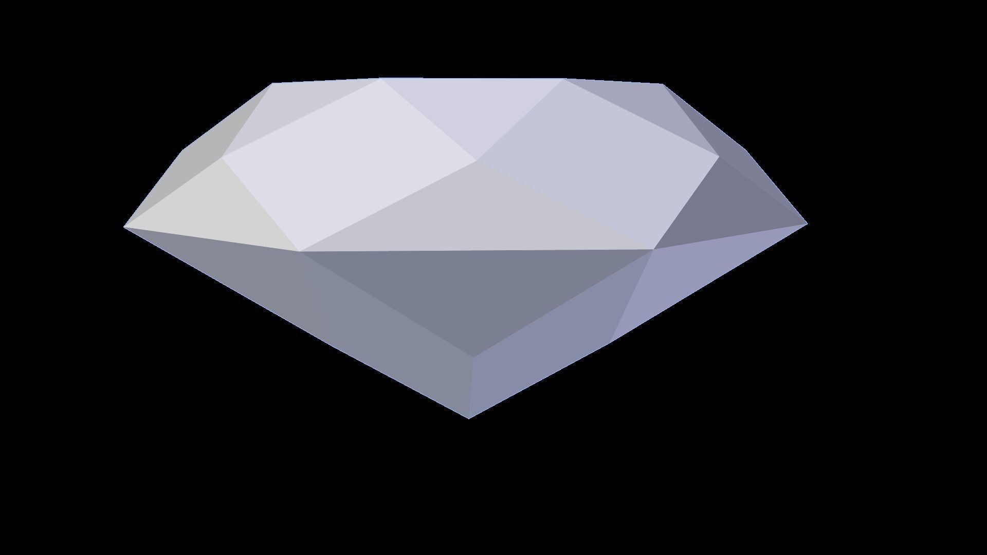 Crystals polygonal diamond Low-poly 3D model_3