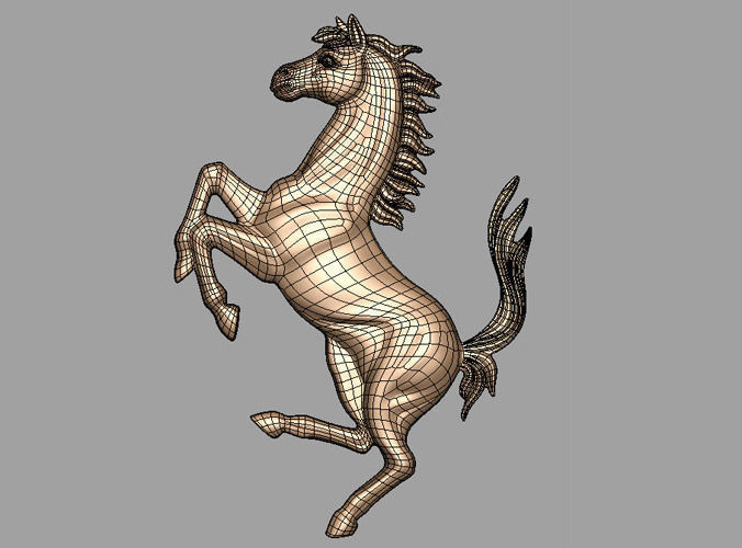 ferrari horse for print 3D Model 3D printable .obj .fbx ...
